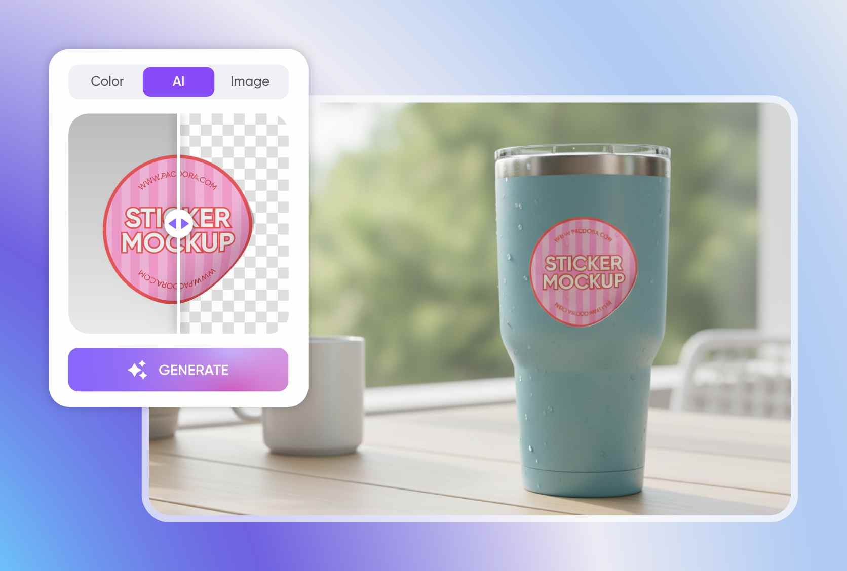 Custom background adjustment for a catchy look