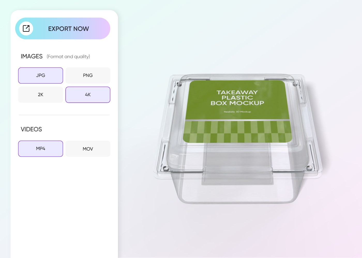 Step 3: Download your food packaging design