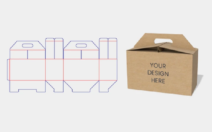 Takeaway lunch box template