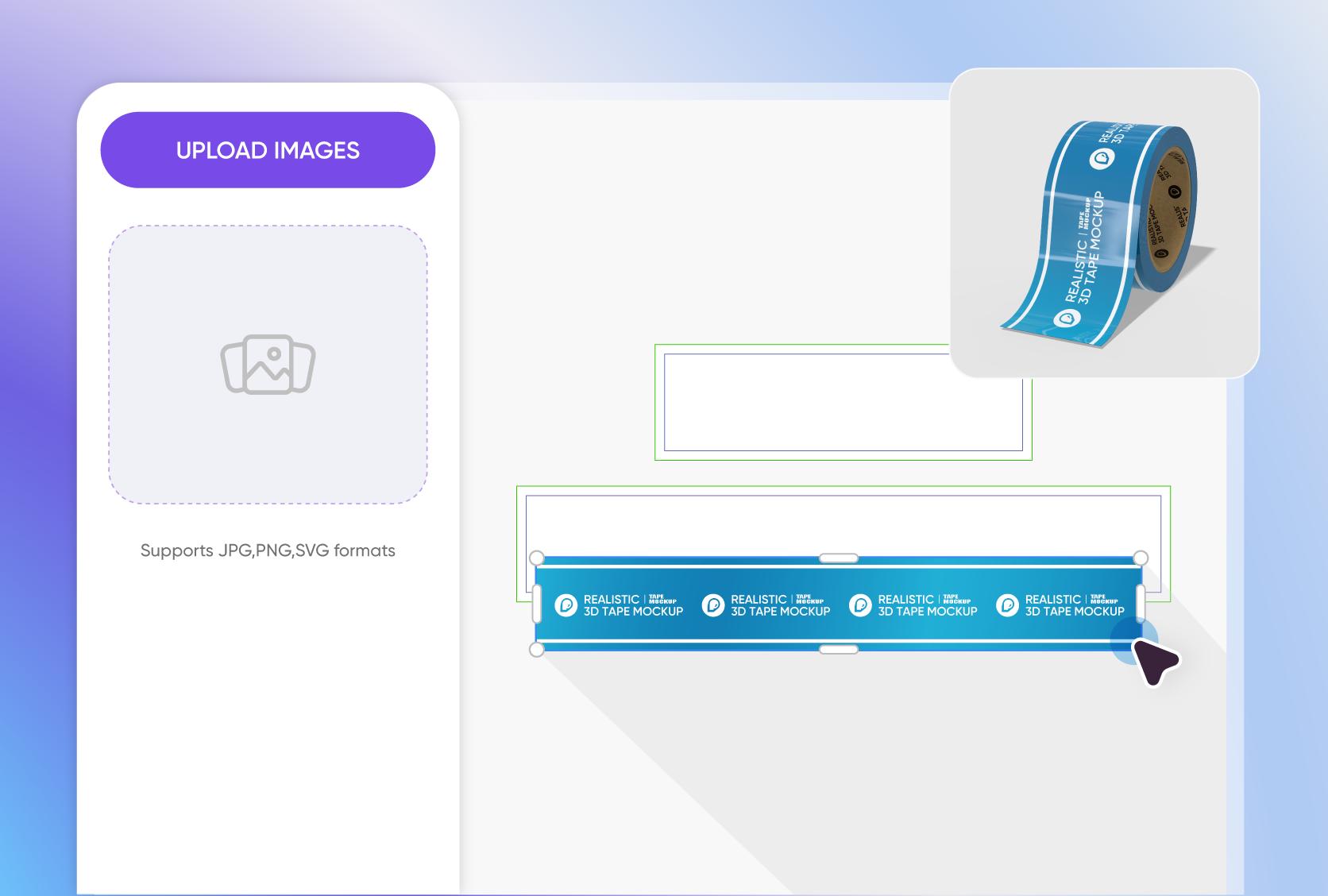 Visual components for professional tape layouts