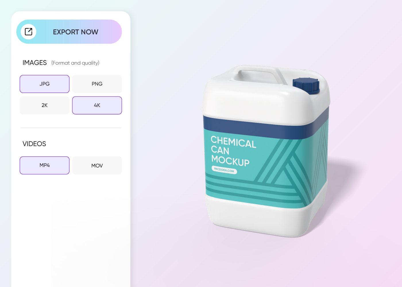 Step 3: Download your chemical packaging design