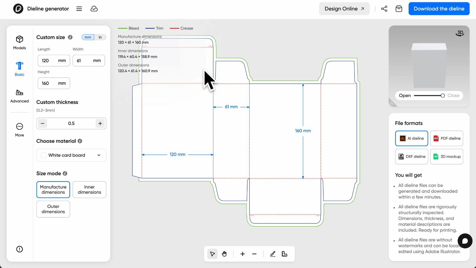 How to make a Uno box template on Pacdora?