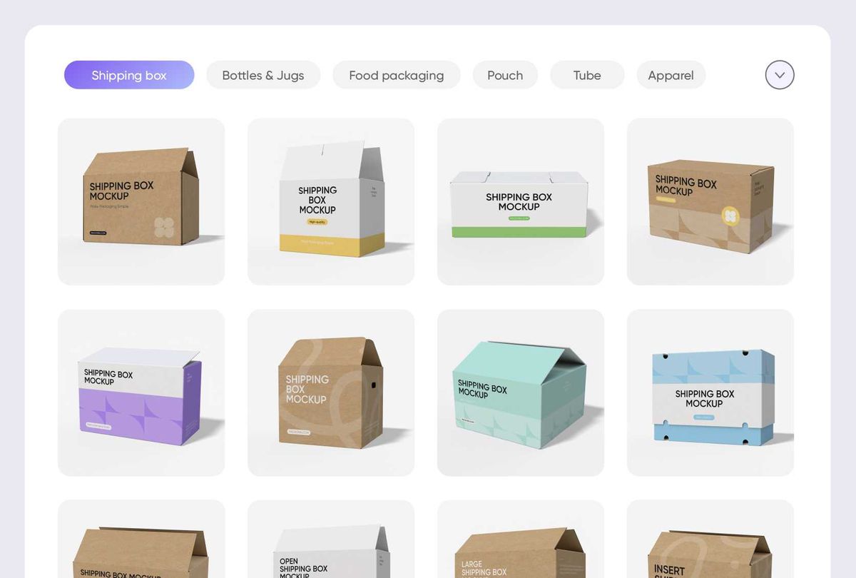 A wide range of printed shipping boxes styles