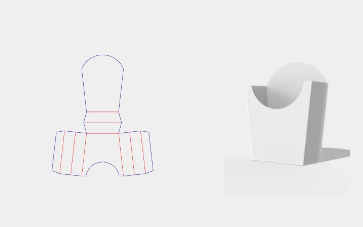 Custom french fry container