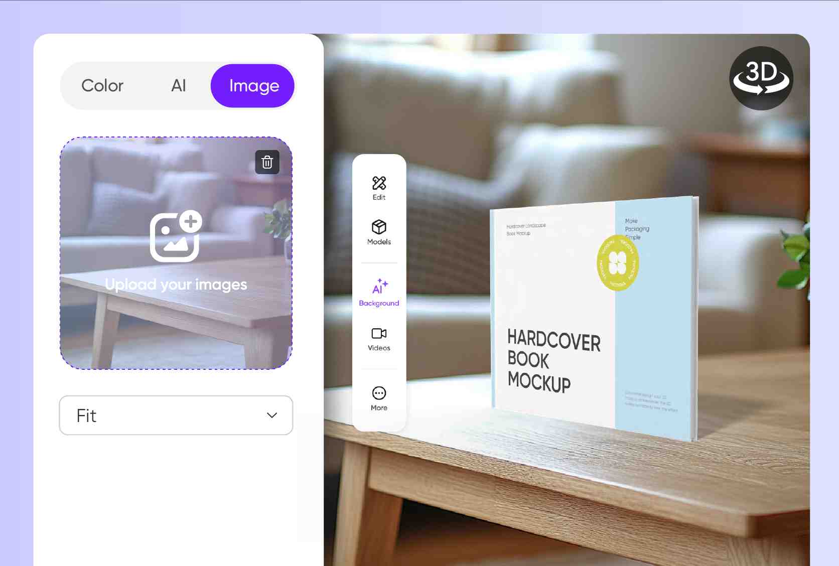 Set your mockup against real-world backdrops