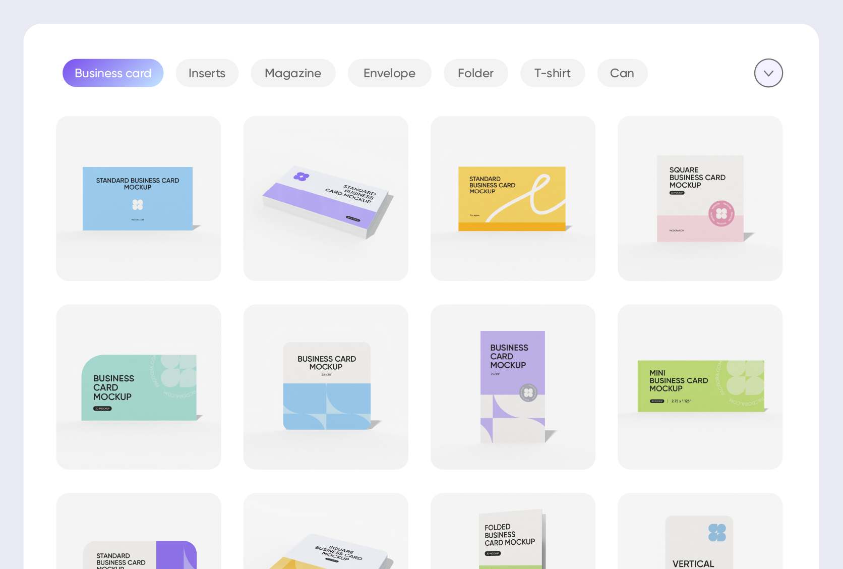 A layout tailored to specific creative purposes