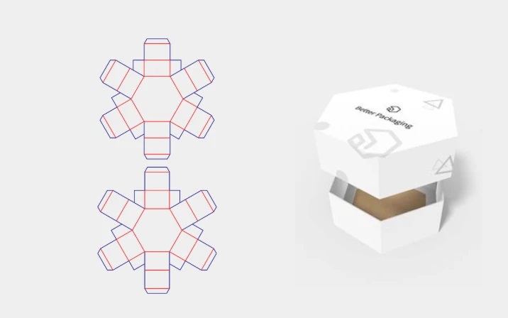 Kawaii polygonal box