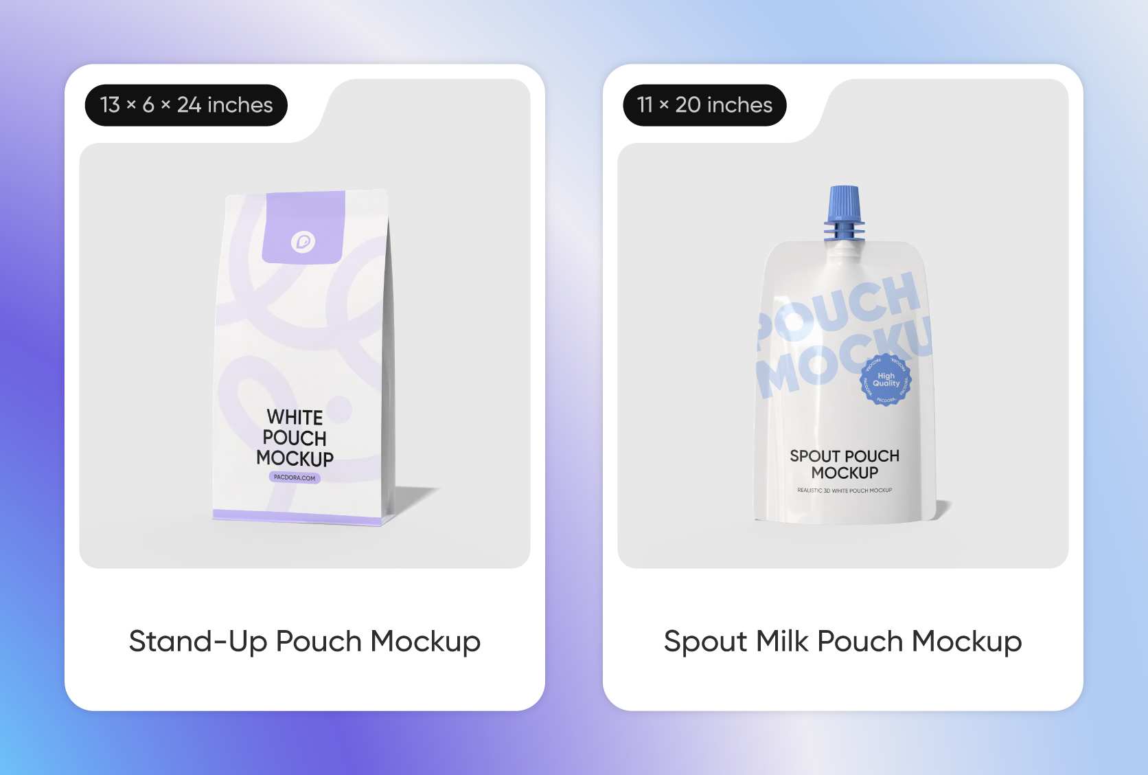 Pouch bag size that enhances customer experience