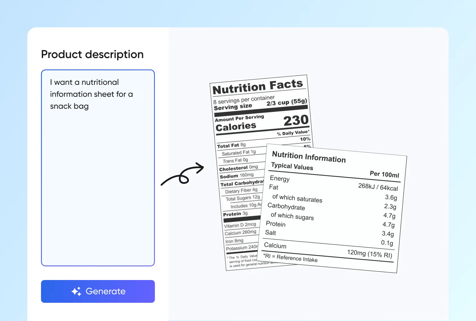 Application-specific bottle features