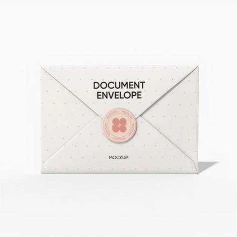 A5 envelope mockup