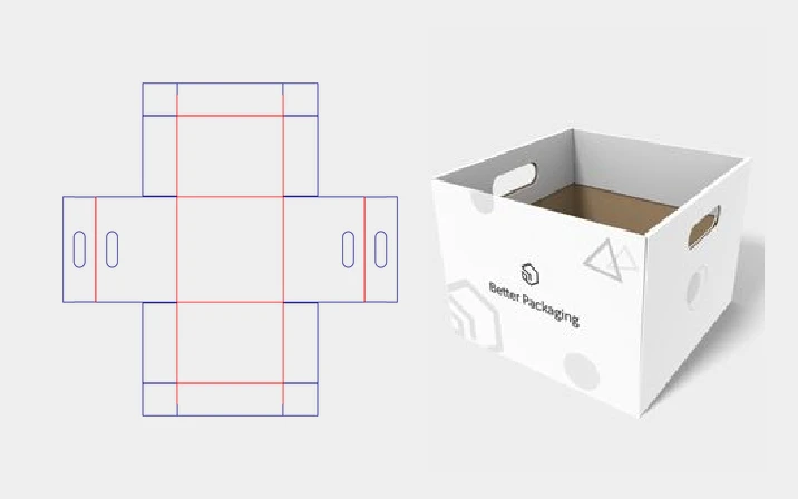 Custom size tray box