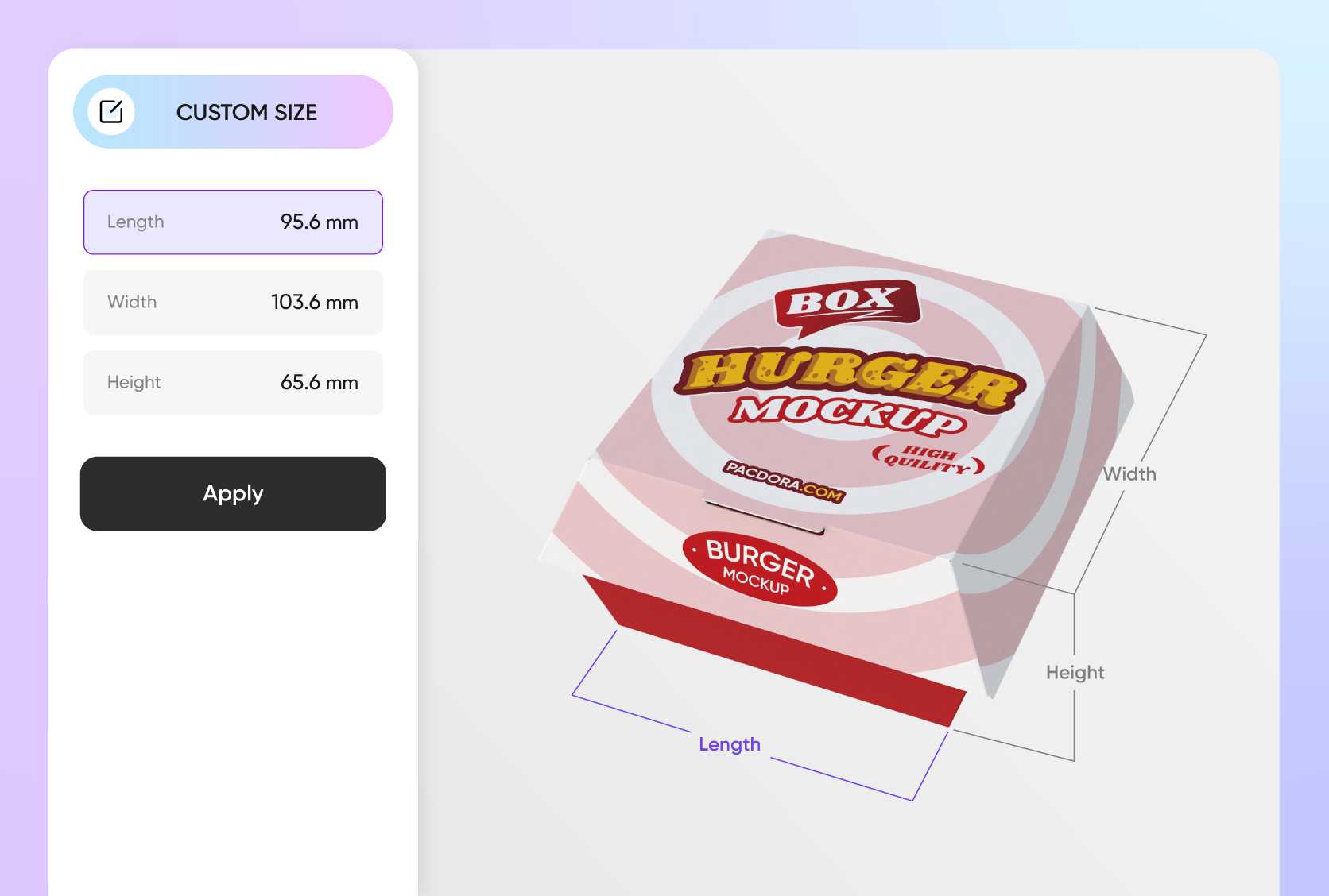 Get the exact box size for your build