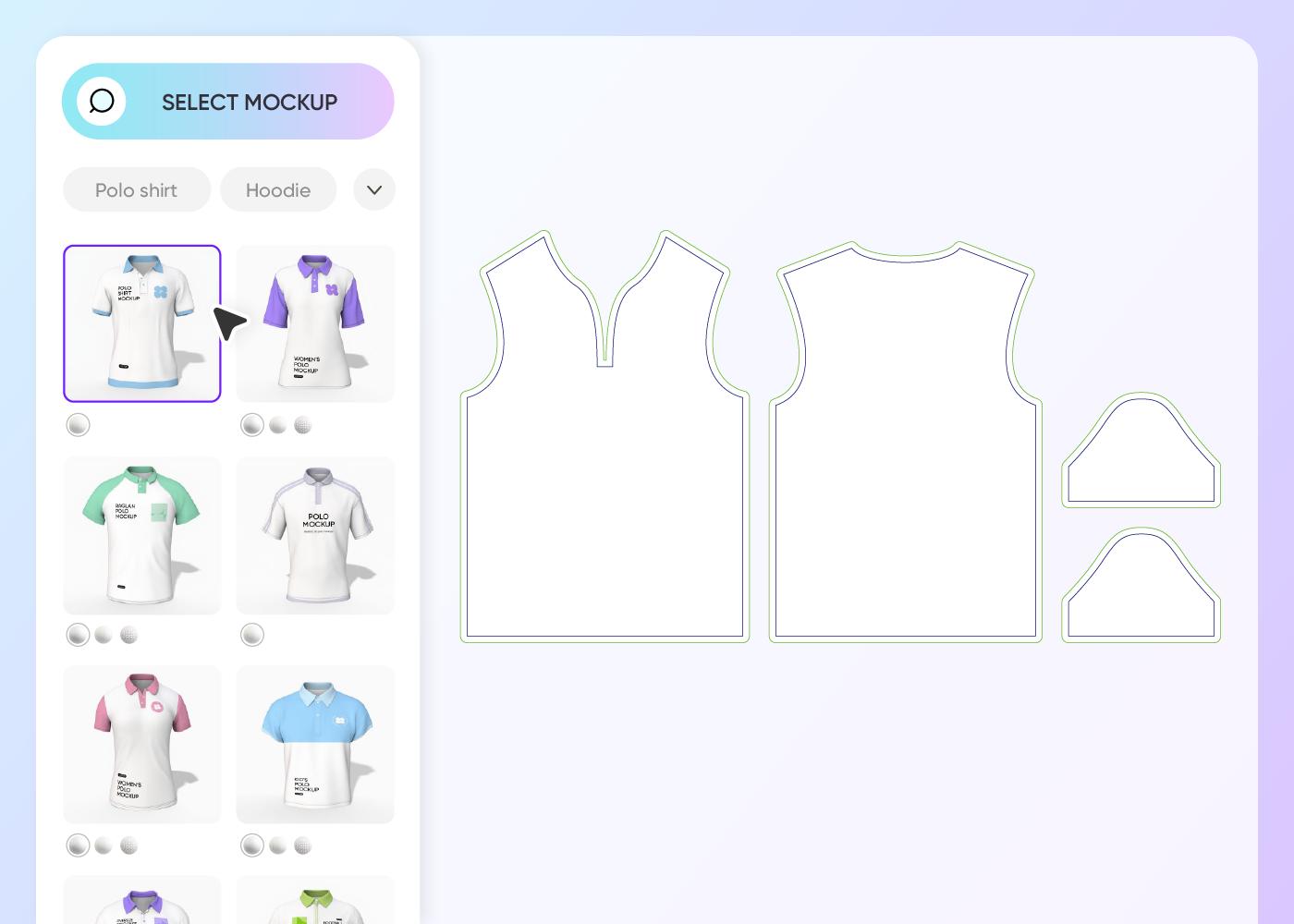 Step 1: Select a polo jersey design