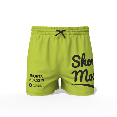 Basketball shorts mockup