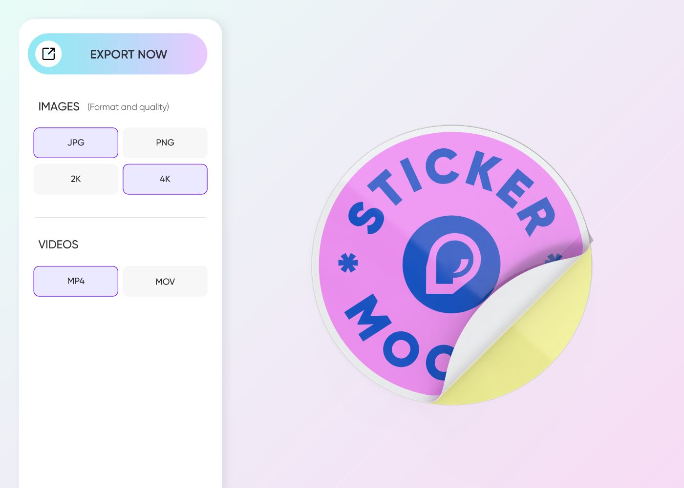 Step 3: Save your round sticker mockup