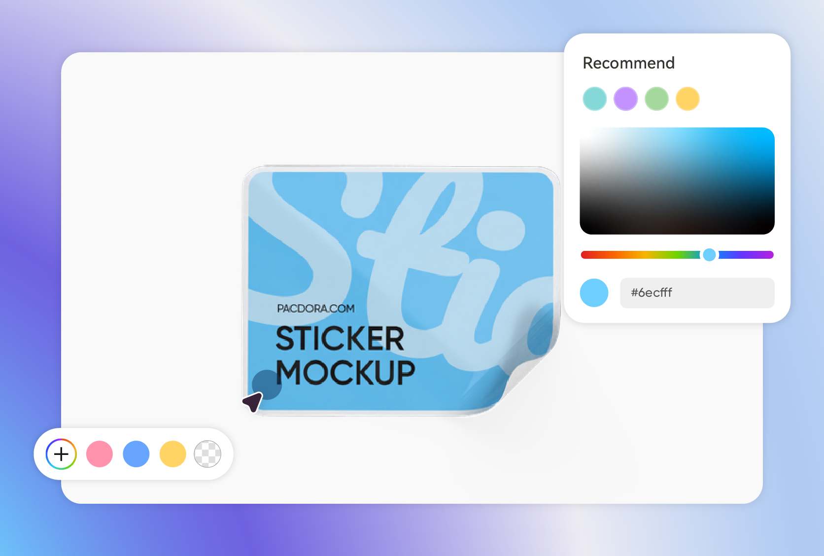Vast color choices for every rectangle sticker