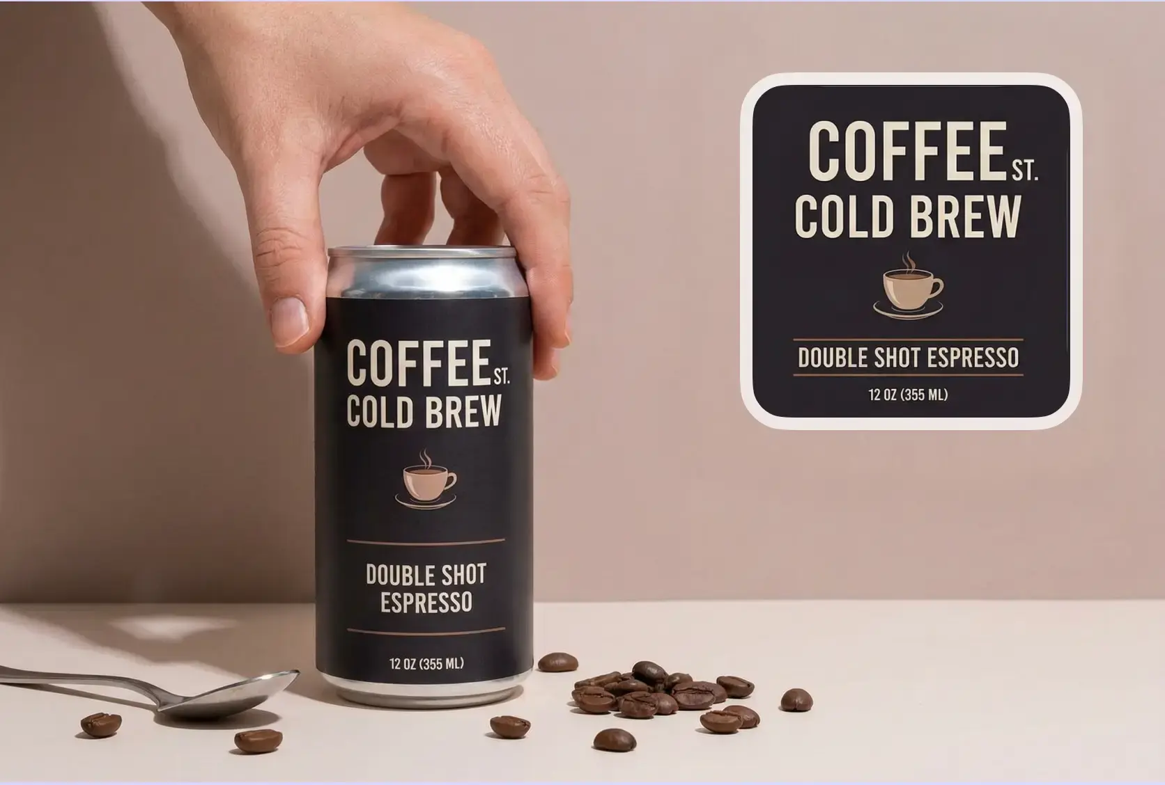 Coffee label designs that fit every packaging format