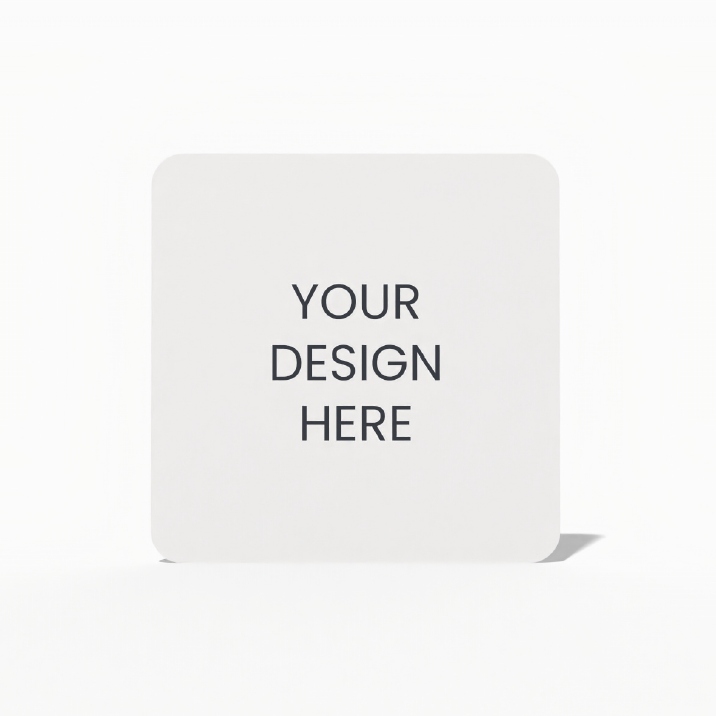 Rounded square business card mockup