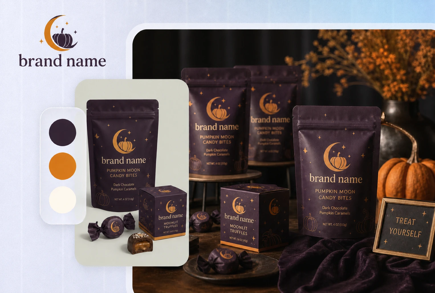 Match Halloween elements to your product and packaging