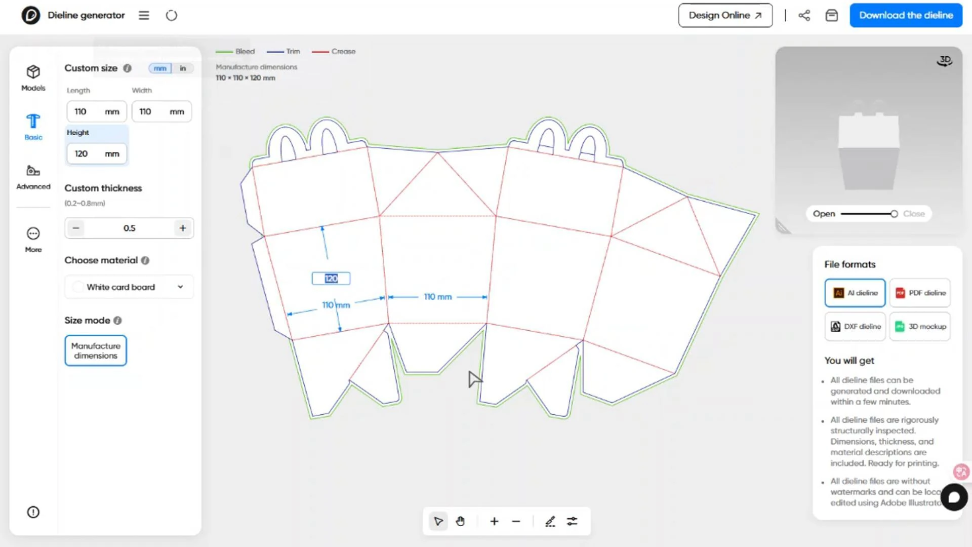 How to make a Happy Meal box template?