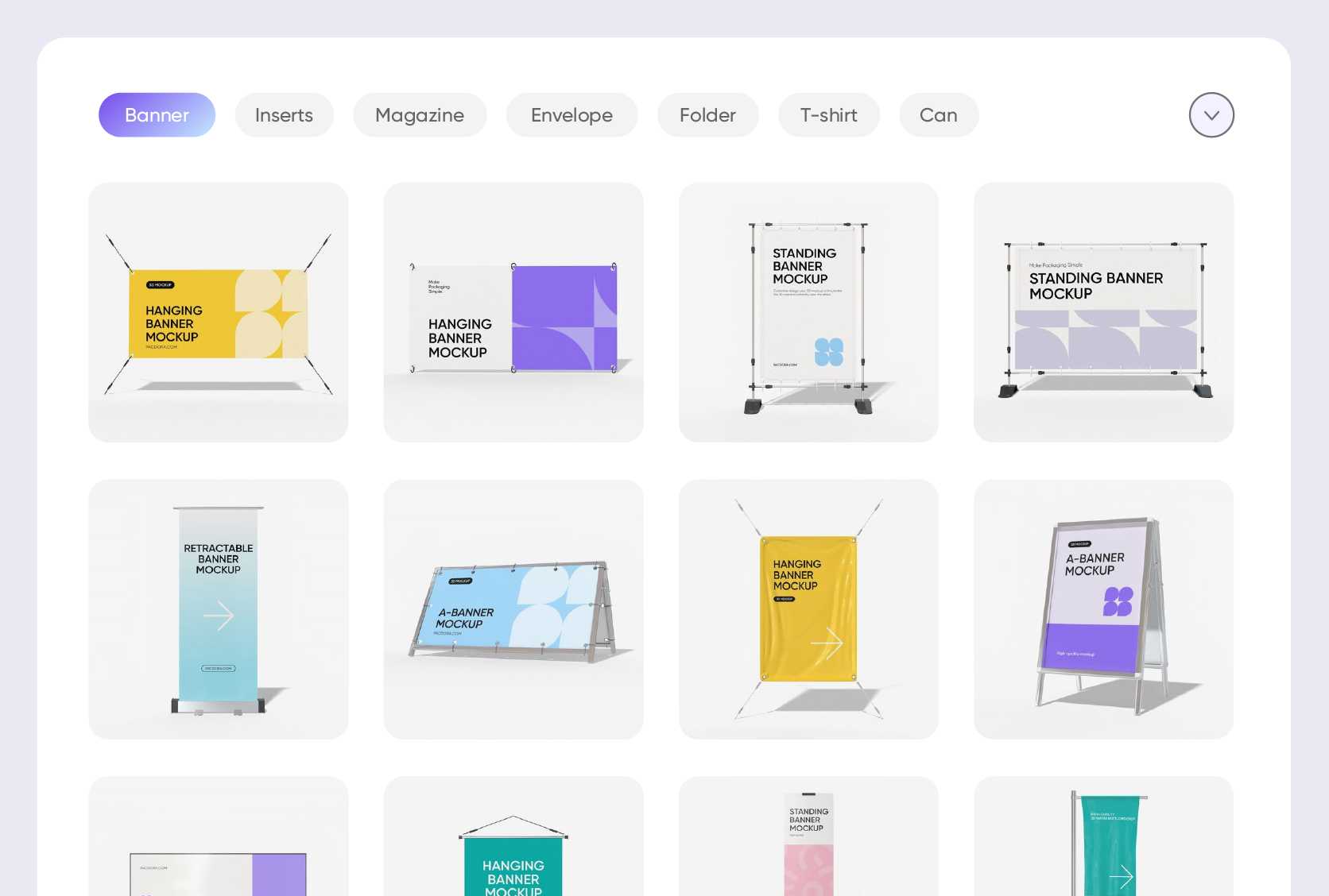 Various styles covering all banner categories