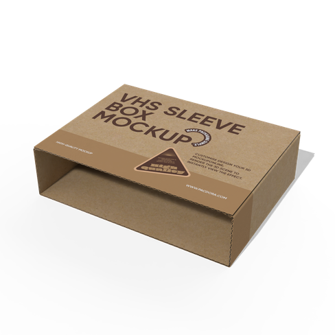 VHS sleeve box mockup