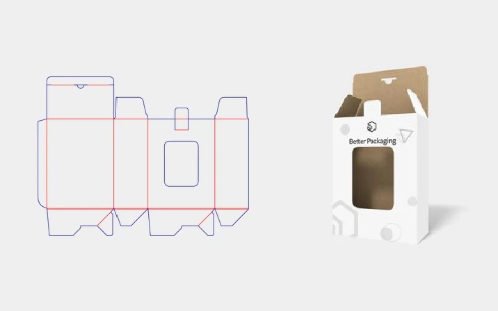 Window display box template