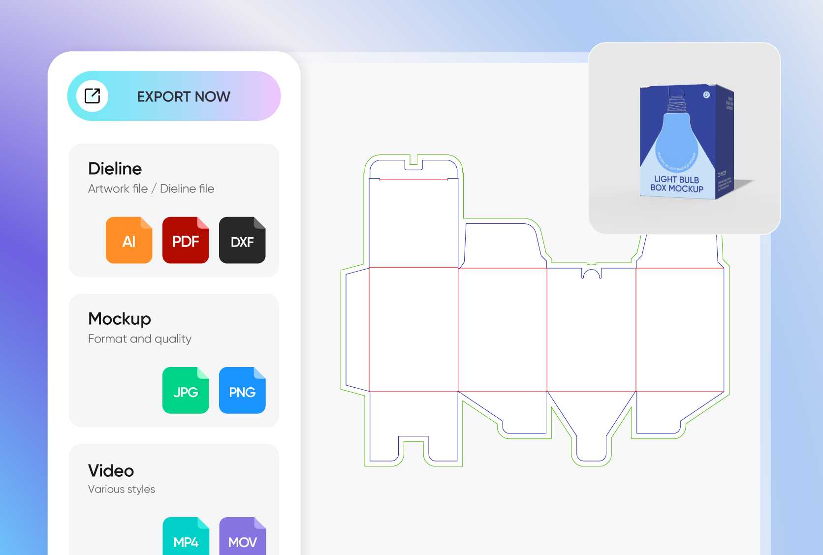 Get production-ready files for real box printing