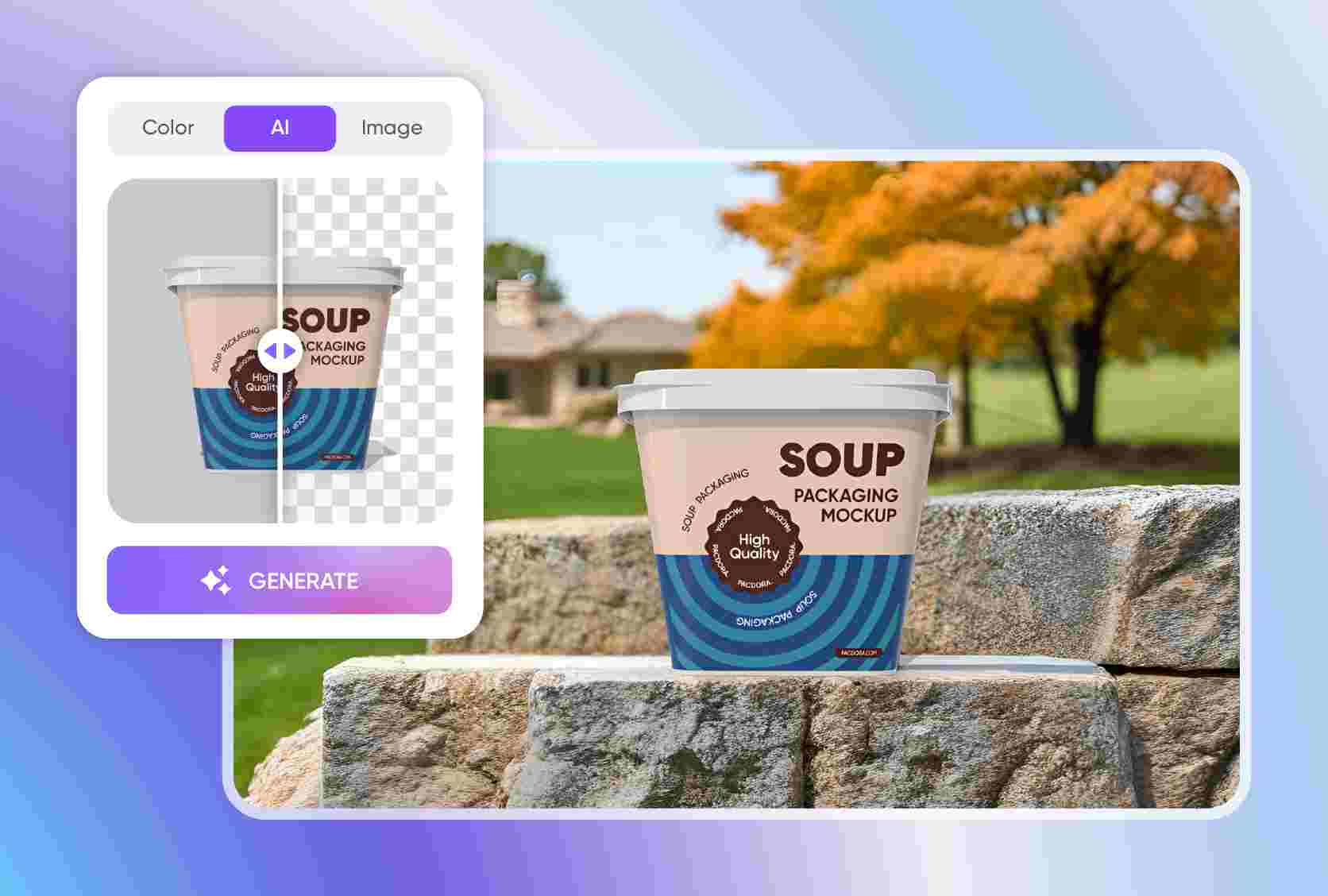 Use natural scenes to make designs relatable