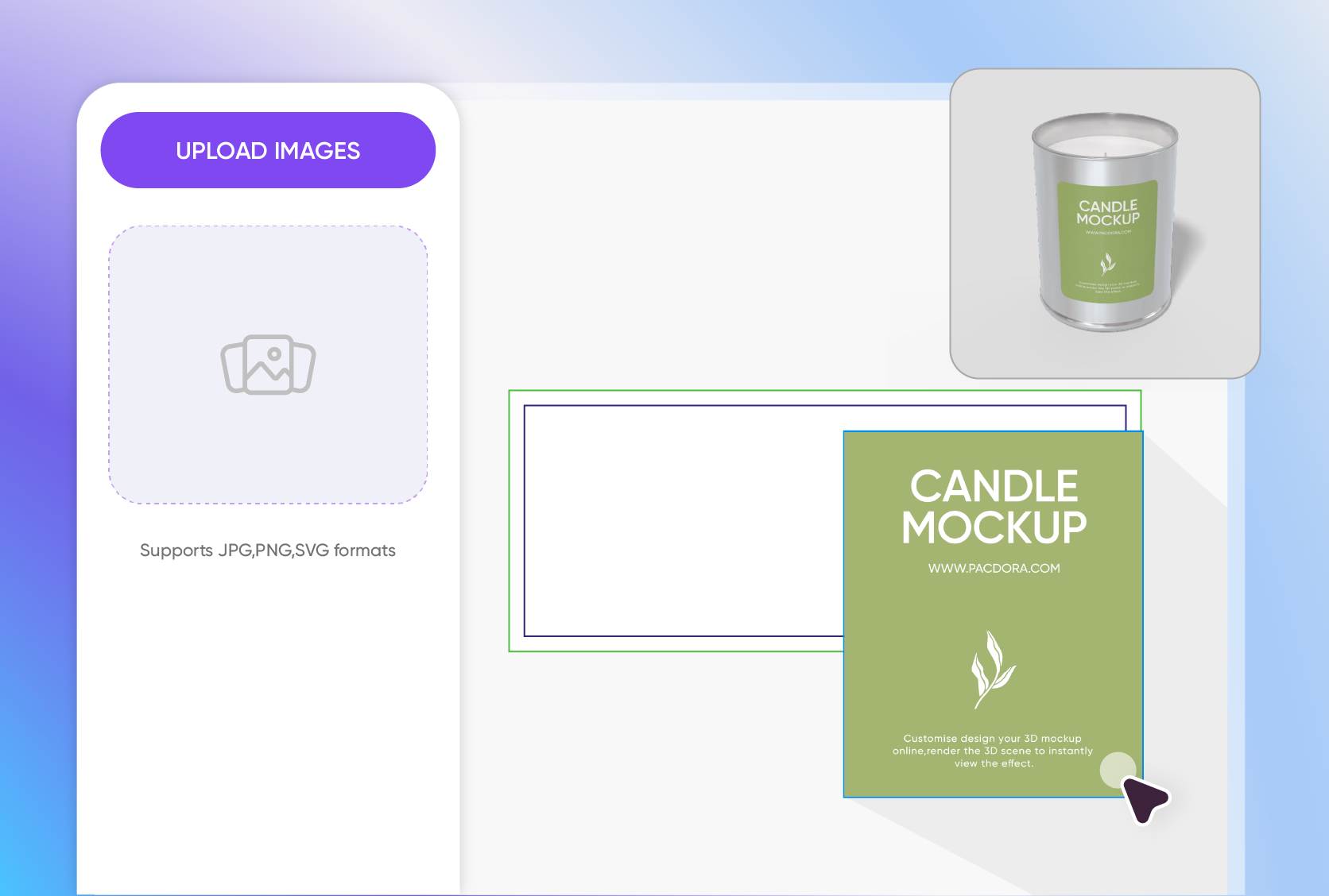 Custom label designs for candle tins