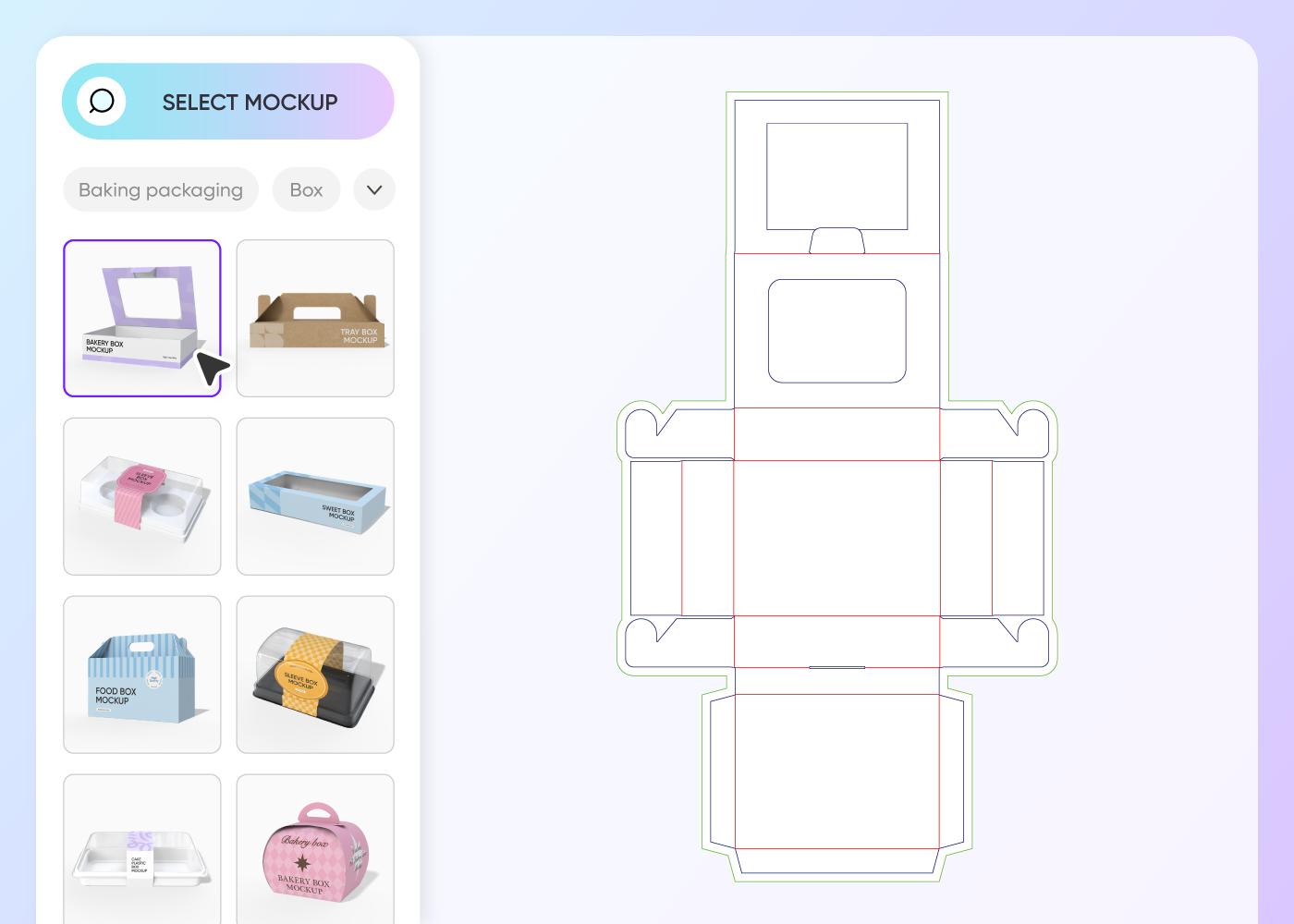 Step 1: Select baking packaging