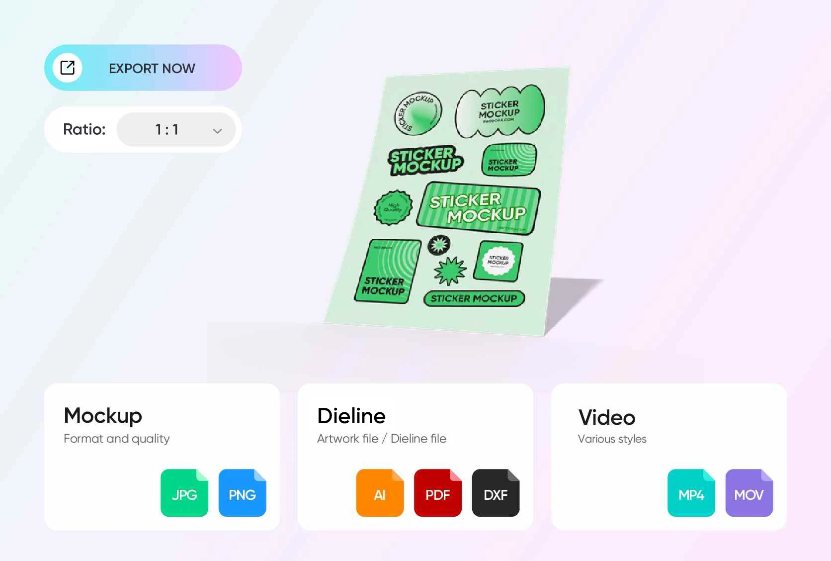 High-res visuals for a stunning sticker display