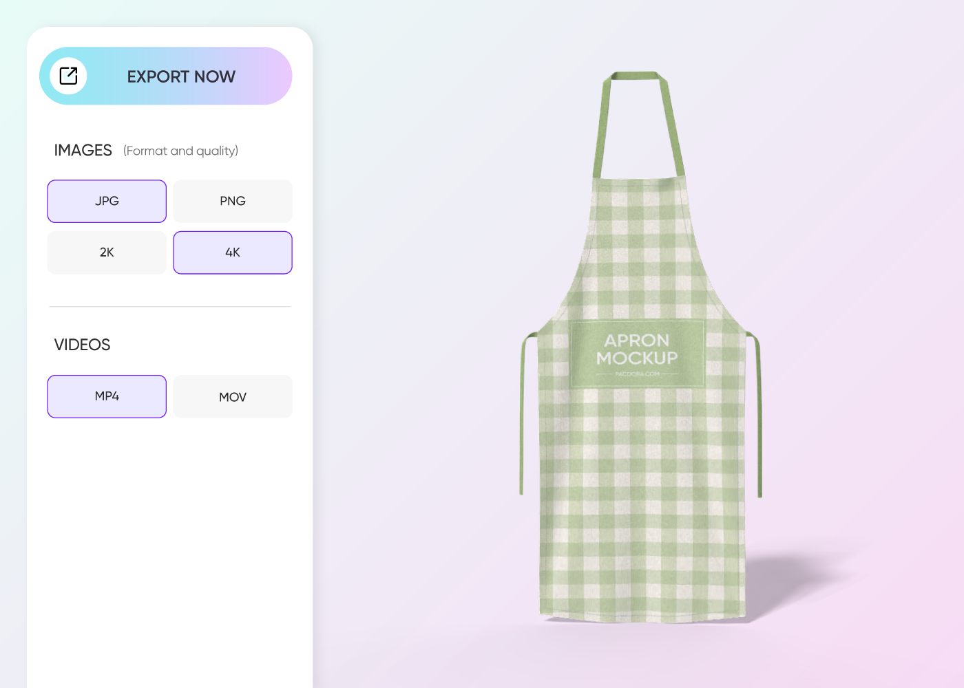 Step 3: Download your apron design