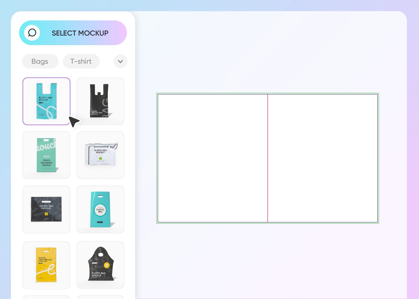 Step 1: Choose a bag mockup