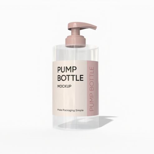 Cosmetic pump mockup