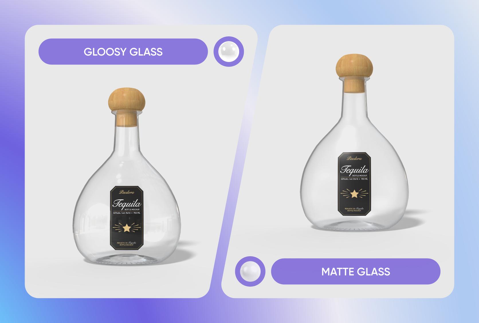 Select your bottle glass finish