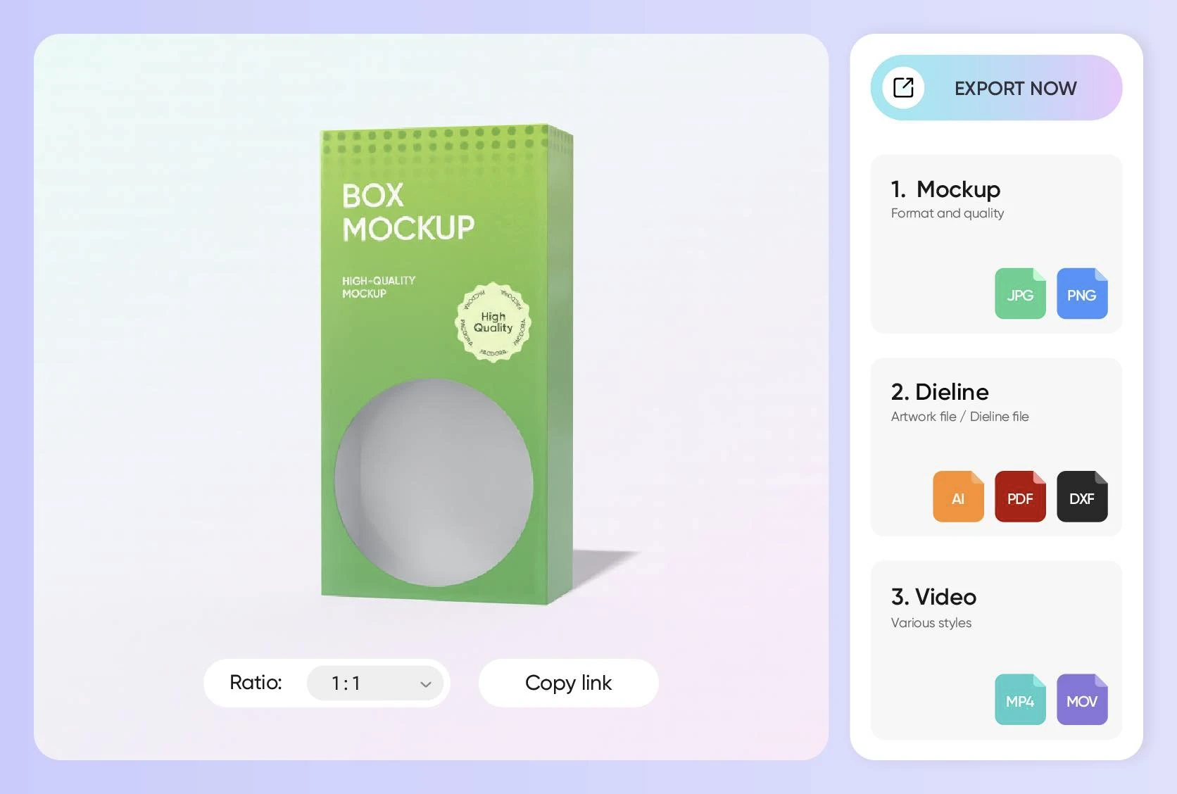 Download formats that make brands pop