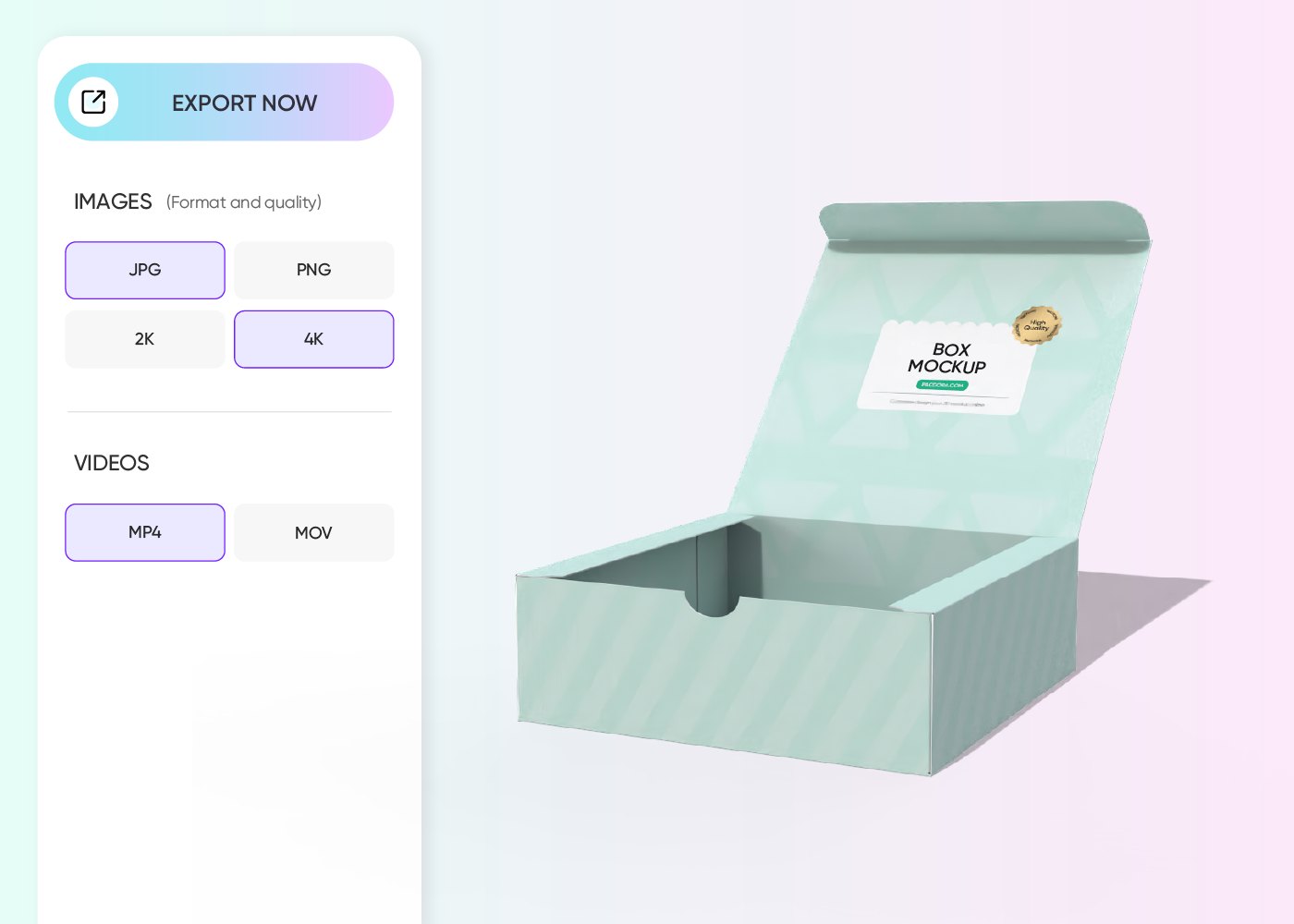 Step 3: Download your pastry packaging