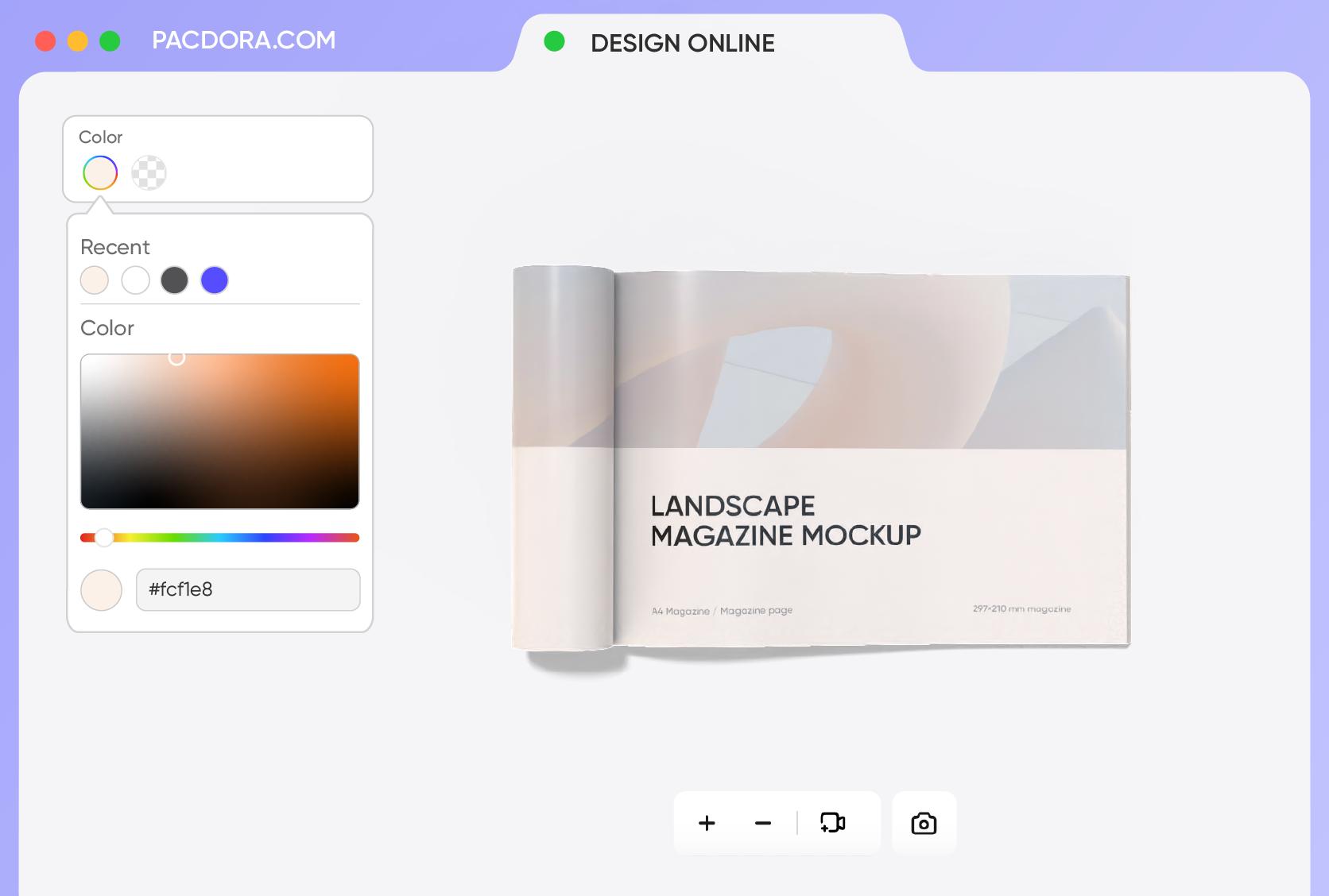 Customizable colors for impactful mockups