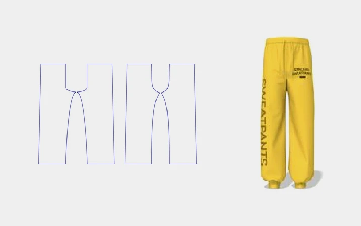 Camo sweatpants template