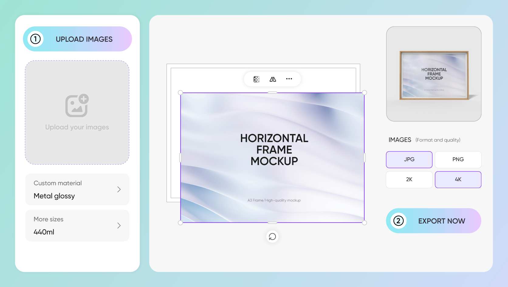 Upload designs that attract attention