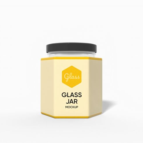 Honey jar mockup