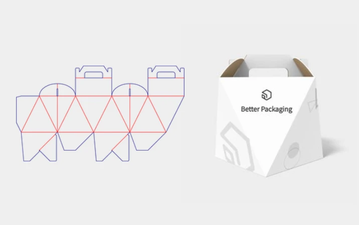 Polygonal chocolate box template