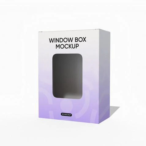 Tuck end window soap box mockup