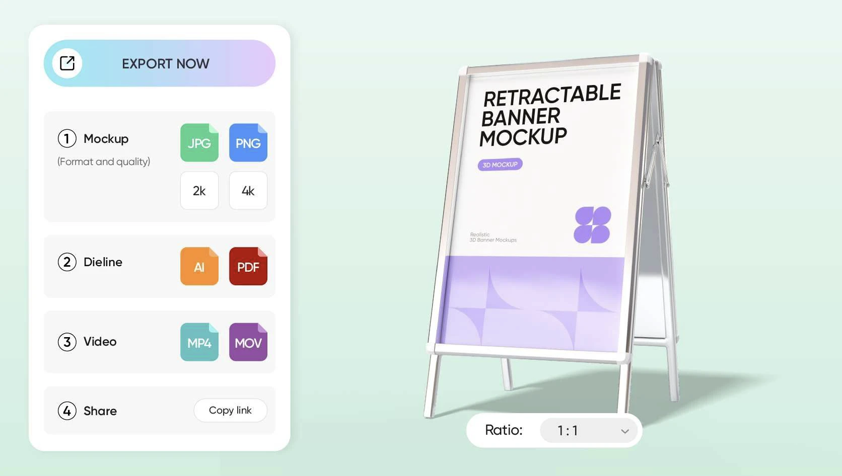 High-resolution export formats for professional use