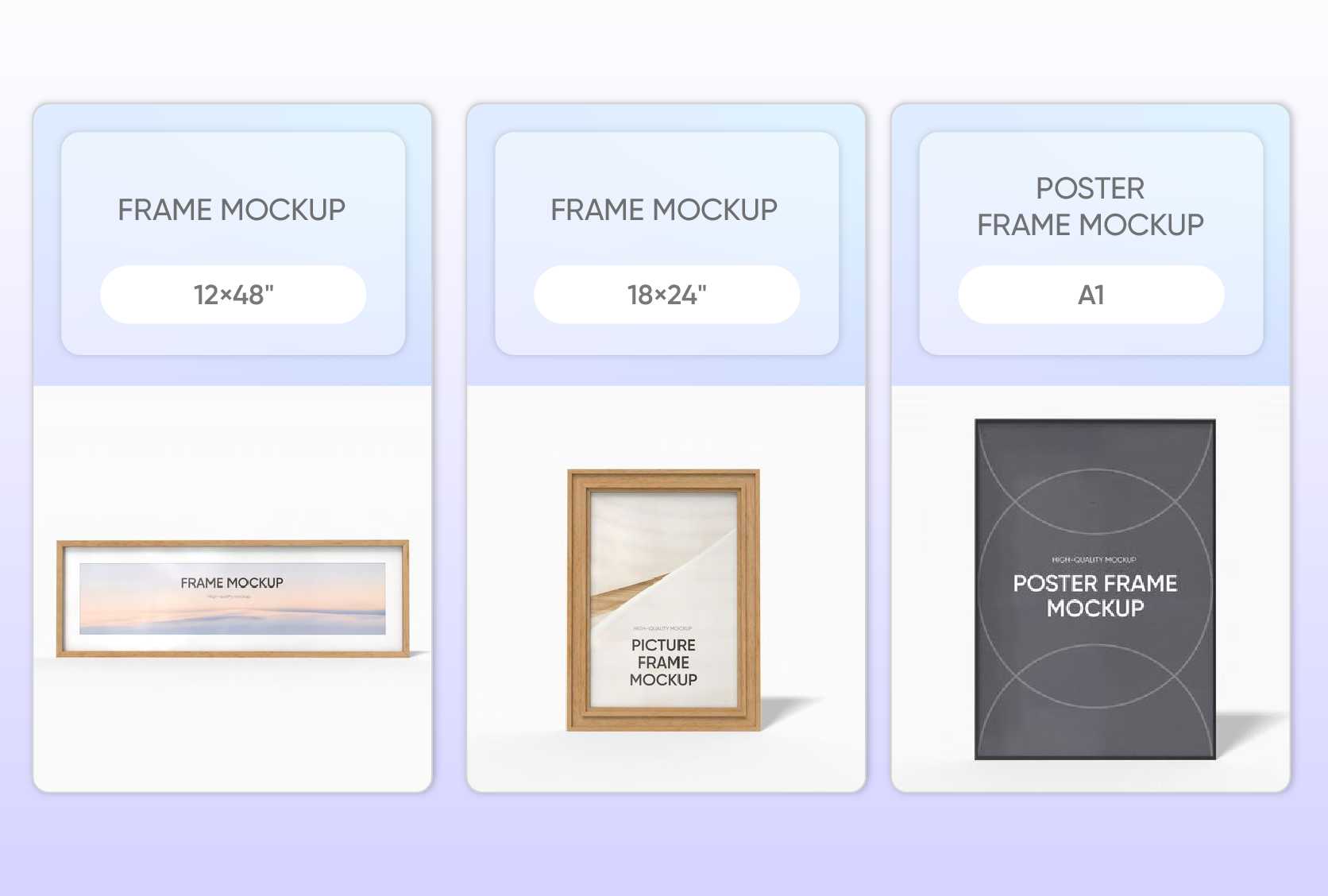 Different sizes for diverse wall art styles