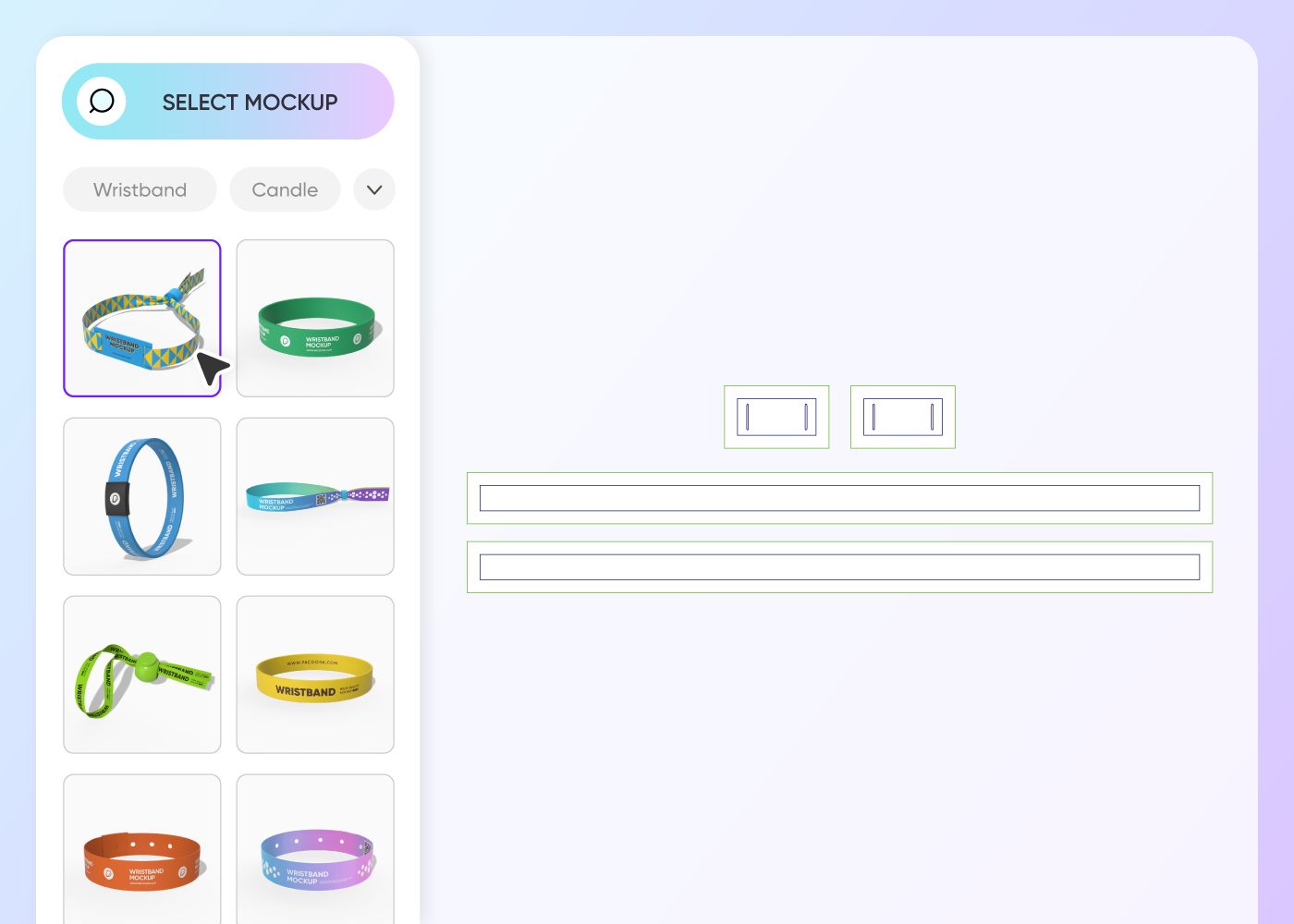 Step 1: Choose a rubber wristband mockup