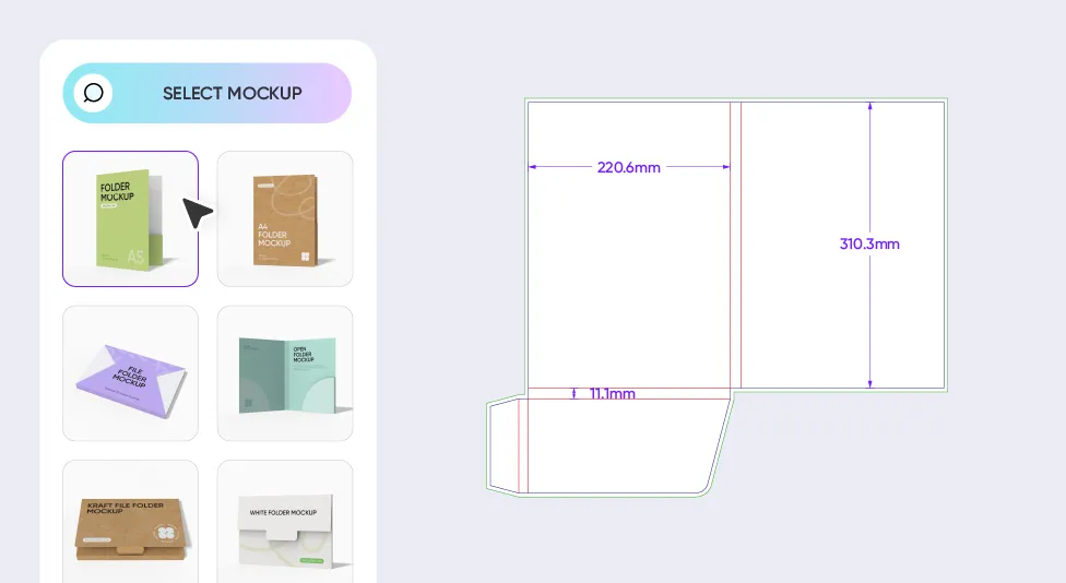 Step 1: Choose a pocket folder template