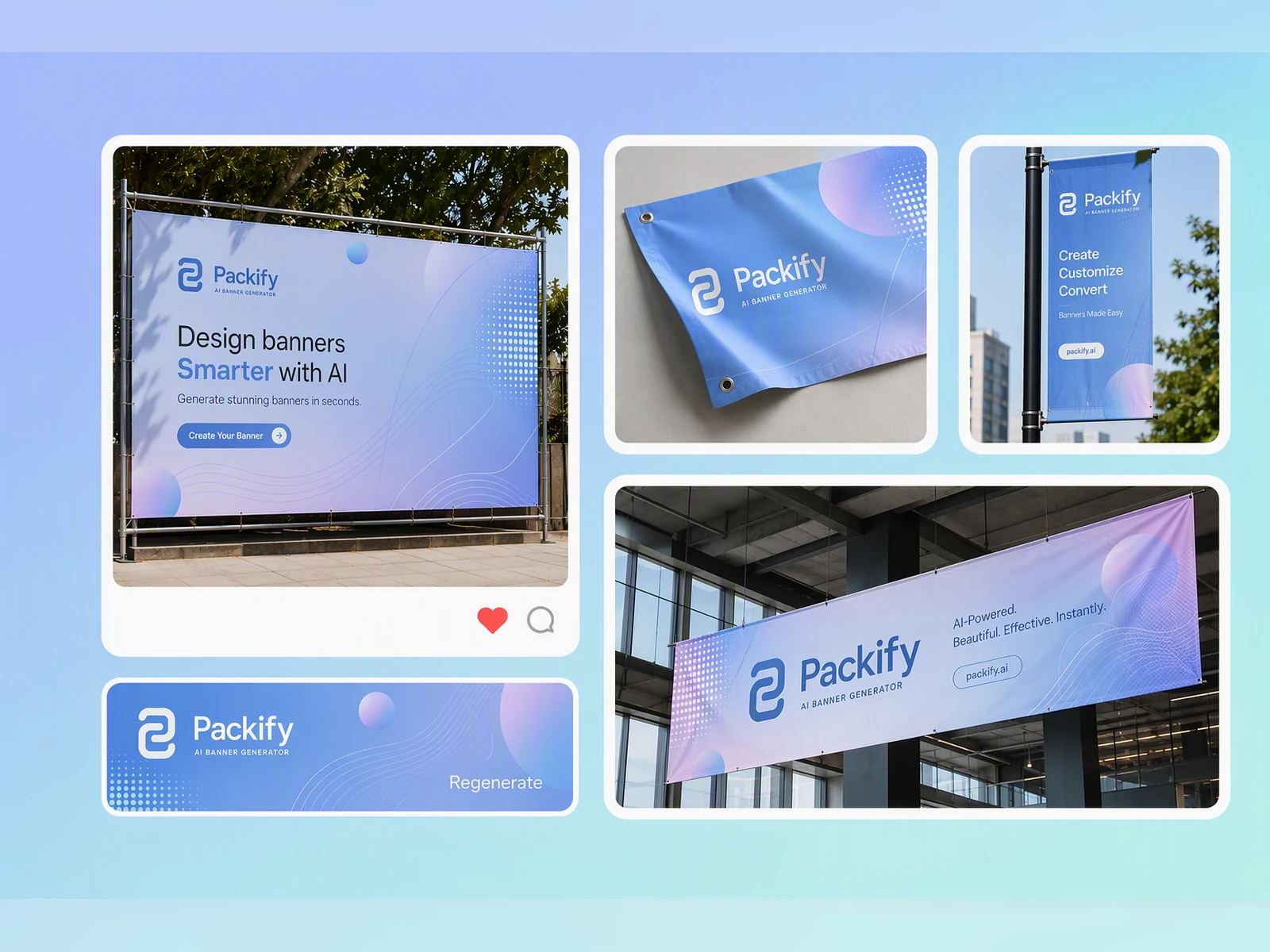 Compare several banner directions