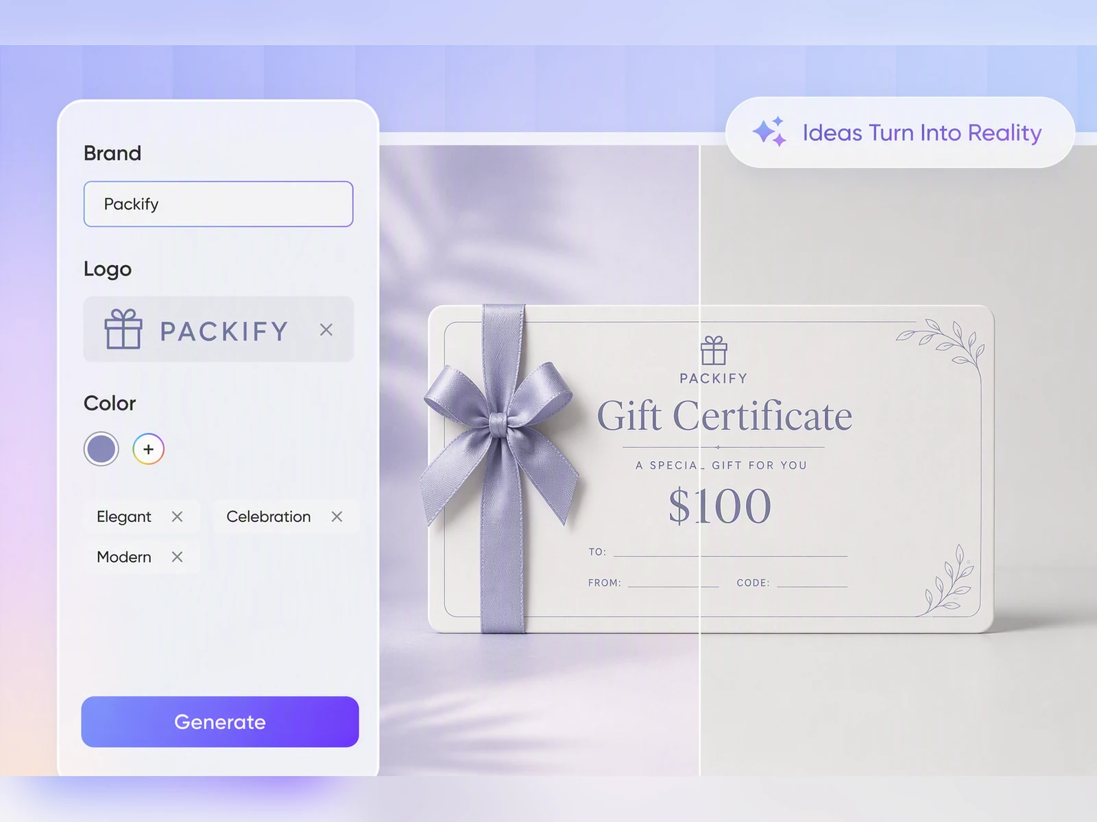 Keep every certificate on-brand